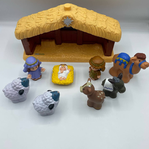 FisherPrice Toys Mattel Fisherprice Nativity Set Manger 8 Figures